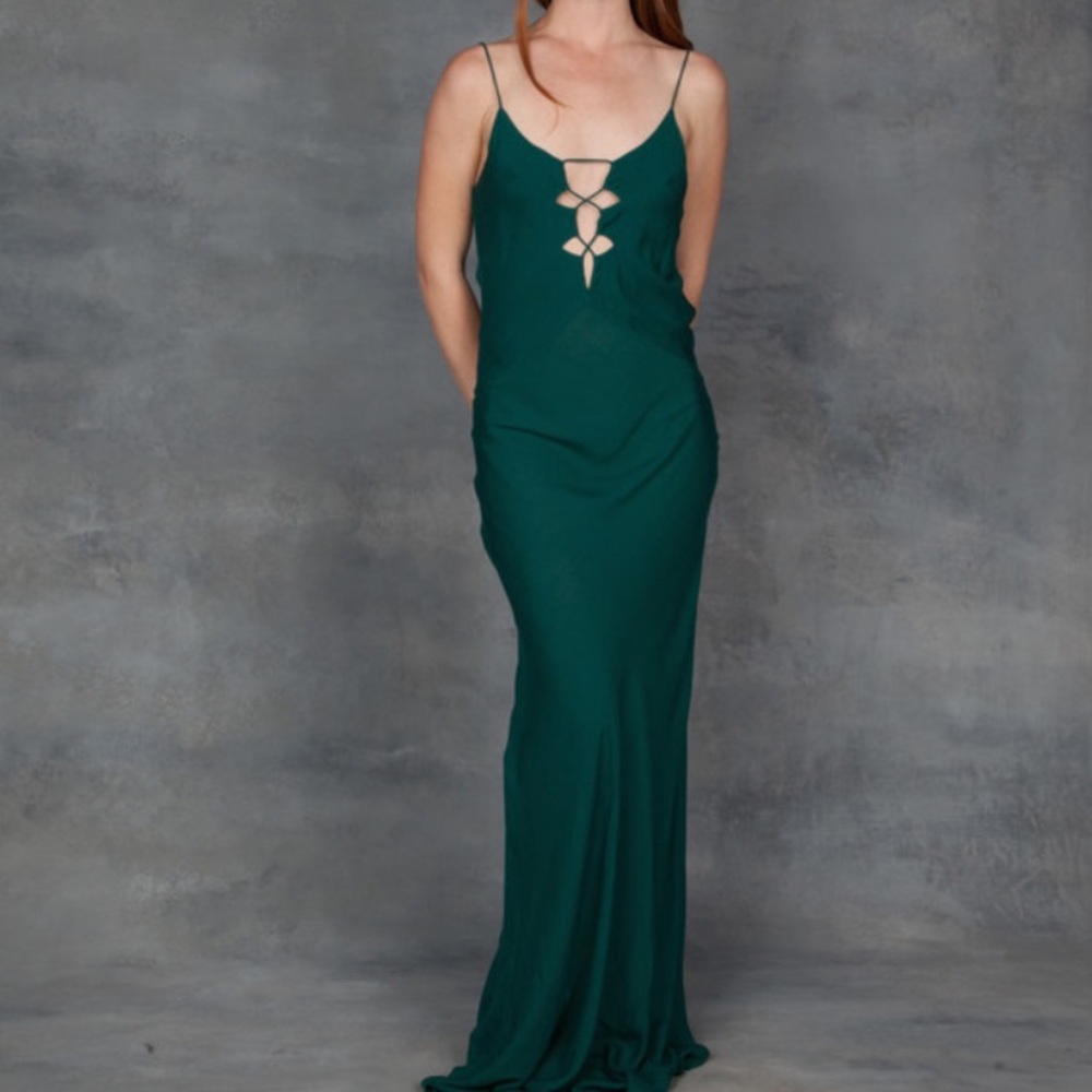 Acacia Swimwear Silk Dress Berawa in Seaweed
